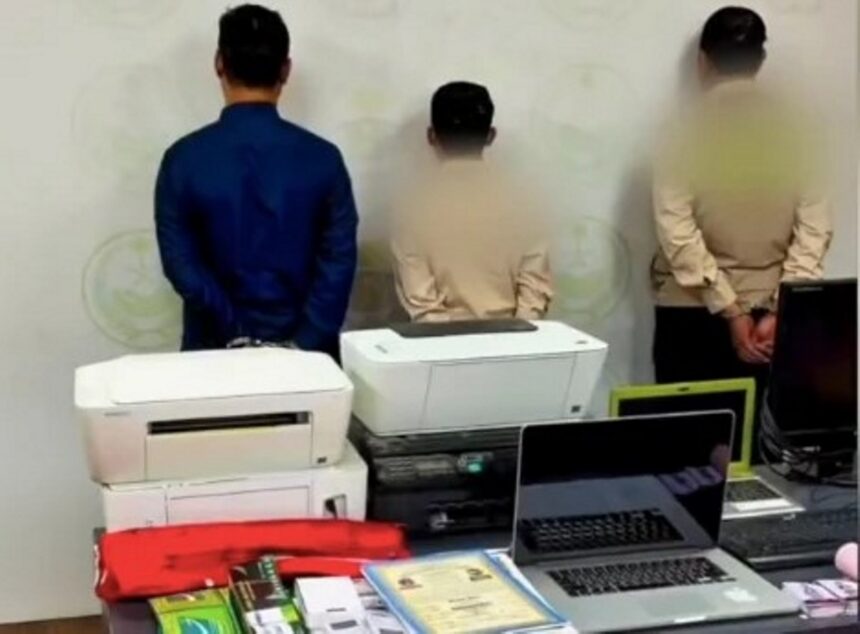 Penangkapan tiga WNI di Makkah karena melanggar peraturan haji. Foto: dok. Security KSA