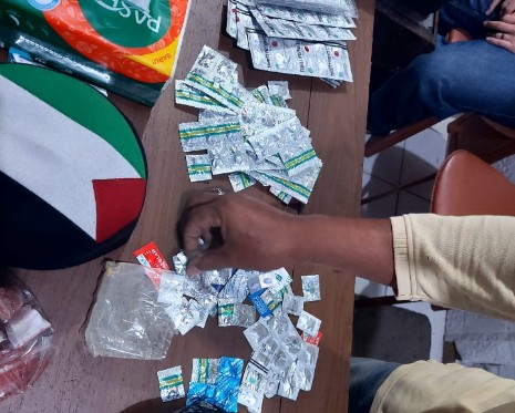 Barang bukti obat-obatan terlarang yang diamankan polisi. Foto: Polres Jakarta Pusat