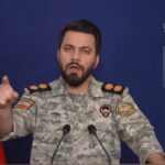 Juru bicara militer Iran, Ebrahim Zolfaghari. Foto: Tangkapan video X