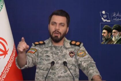 Juru bicara militer Iran, Ebrahim Zolfaghari. Foto: Tangkapan video X