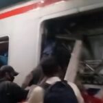 Kecelakan kereta api di Bekasi. Foto: Ist