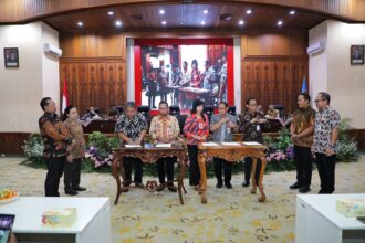 Pemkot Semarang gelar kegiatan "Peningkatan Integritas Aparatur Pemerintah Kota Semarang dalam Perencanaan, Pelaksanaan, dan Pertanggungjawaban Penyelenggaraan Pemerintahan" di Ruang Lokakrida, Gedung Moch Ichsan, Jumat (10/4/2026). Foto: Pemkot Semarang
