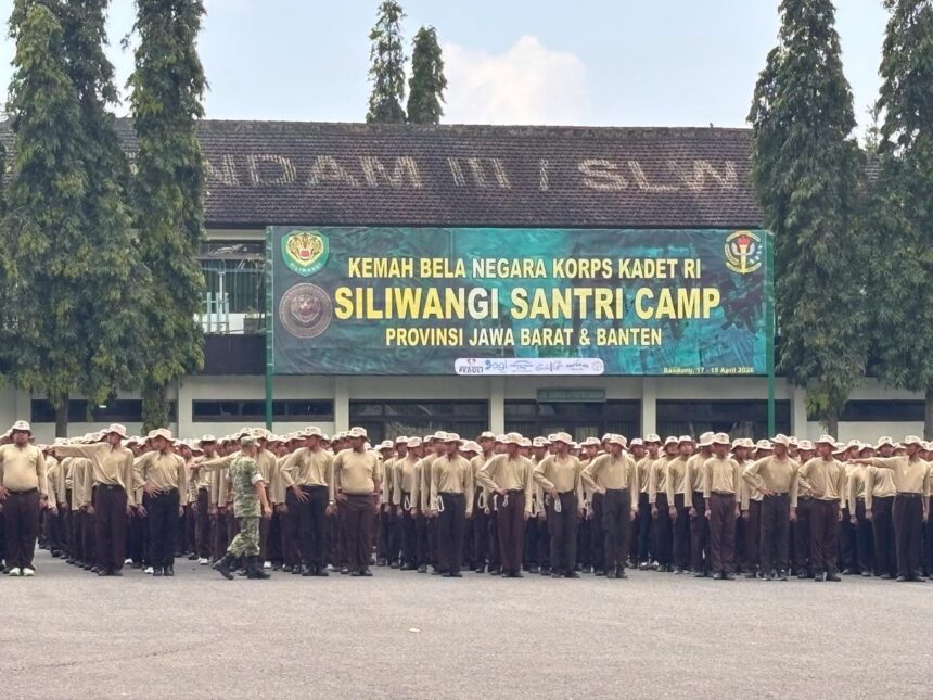 Siliwangi Santri Camp (SSC) 2026 di Mako Rindam III/Siliwangi, Jalan Menado, Kota Bandung. Foto: Ist