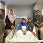 KUNJUNGAN: Kepala Kantor Cabang BPJS Ketenagakerjaan Jakarta Pluit Tetty Widayantie (kedua dari kanan). Foto: BPJS Ketenagakerjaan