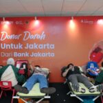 Pelaksanaan donor darah yang diselenggarakan Bank Jakarta. Foto: Ist