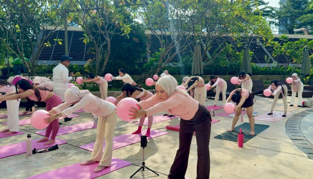 Experience Wellness in Style lewat Pinklates di The Grove Suites by Grand Aston 2 The Grove Suites by Grand Aston dengan bangga menghadirkan Pinklates Regular, program wellness andalan yang sekarang sudah menjadi aktivitas rutin. (istimewa/dok. The Grove Suites by Grand Aston)