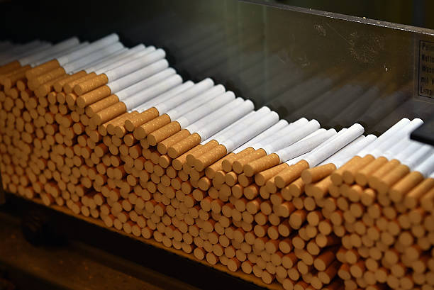 lustrasi Lini produksi rokok di pabrik tembakau. Foto: Istock @CristiNistor
