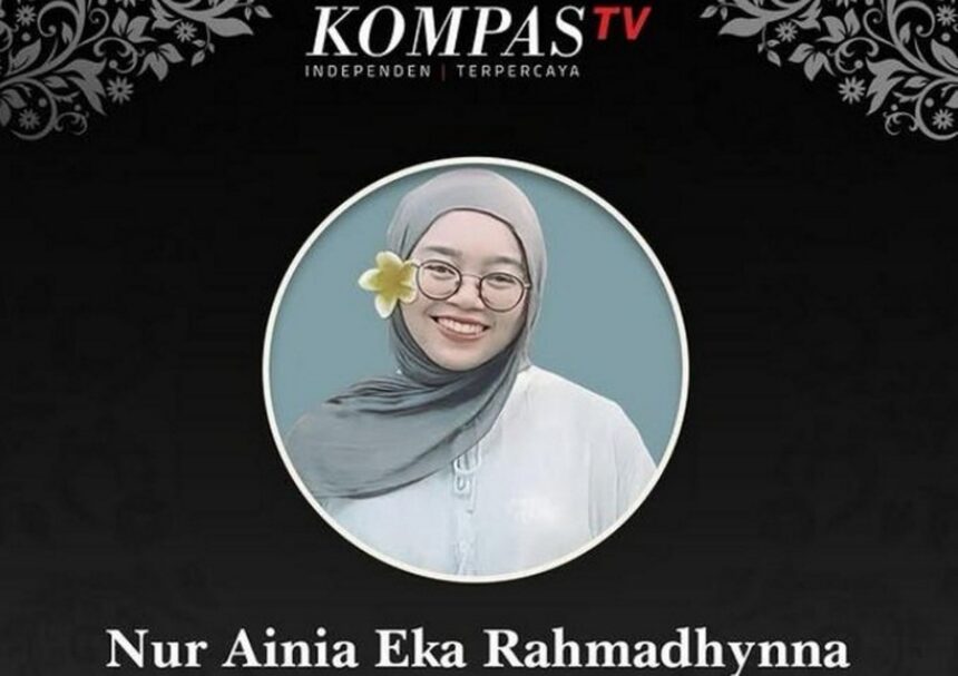 Karyawati KompasTV, Nur Ainia Eka Rahmadhynna menjadi salah satu korban meninggal akibat tabrakan kereta di Bekasi Timur. Foto: Instagram KompasTV