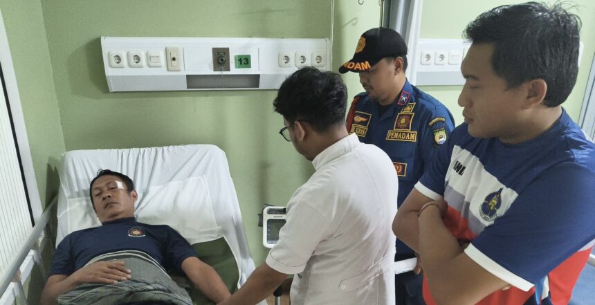 Korban dugaan tindak kekerasan yang juga petugas Piket Damkar di Pos Pinang sedang menjalani perawatan di RS.
