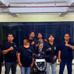 Pemotor yang viral halangi ambulans di Depok ditangkap. Foto: Ist