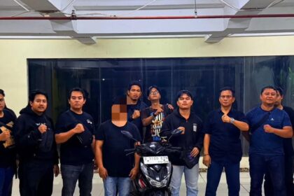 Pemotor yang viral halangi ambulans di Depok ditangkap. Foto: Ist