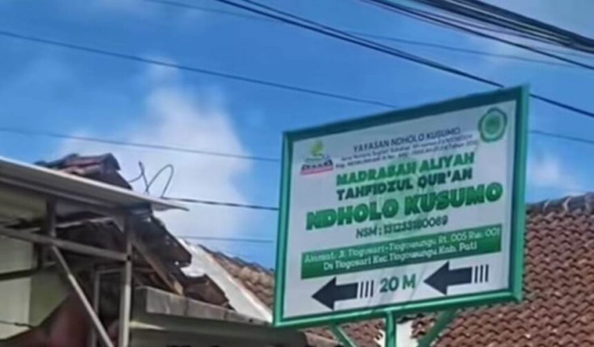 Penutupan operasional Ponpes Tahfidzul Qur'an Ndolo Kusumo dilakukan secara permanen usai Kemenag melakukan verifikasi dan evaluasi. Foto: Tangkapan layar TikTok @mumtazazen03