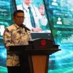 ubernur Provinsi Banten, Andra Soni, dalam Seminar Nasional bertajuk “Transformasi Digital Layanan Kesehatan di Indonesia: Model Implementasi Telemedicine dalam Penguatan Sistem Kesehatan Daerah” yang digelar BRIN pada Selasa (19/5). Foto: Dok Humas