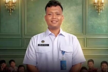 Kepala SPPG Aek Parombunan 2 Sibolga Selatan akui video dirinya yang diduga bermain judi online hingga membawa wanita ke area dapur. Foto: Tangkapan layar Instagram @abri_putra9