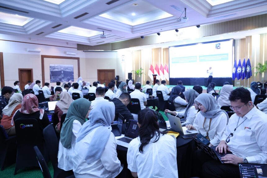 Kegiatan Piloting Internal Asesmen Kompetensi dan Budaya Digital ASN di lingkungan internal Lembaga Administrasi Negara (LAN), di Jakarta, Senin (25/5/2026). Foto: Dok Humas