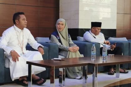 Wakil Ketua DPR RI Sari Yuliati melakukan kunjungan ke tempat menginap jamaah haji tahun 2026 asal Lombok dan Mataram di Kota Mekkah, Arab Saudi. Foto: Ist