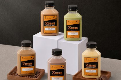 Zdrink, usaha minuman asal Jakarta Barat yang mengembangkan minuman cokelat siap seduh berbahan kakao pilihan khas Lampung. Foto: Dok BRI