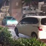Taksi lawan arus di depan RSPP. Foto: Tangkap layar IG @karyamilitan
