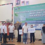 Peringatan Hari Buruh Internasional atau May Day 2026 di Jakarta Utara, Sabtu (2/5/2026), diwarnai kegiatan penyaluran bantuan sembako, penyerahan simbolis manfaat program BPJS Ketenagakerjaan serta penguatan komitmen perlindungan pekerja di wilayah tersebut. Foto: Dok BPJS Ketenagakerjaan
