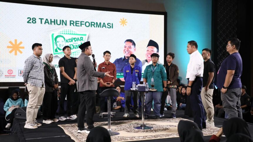 Menteri Nusron saat menyampaikan gagasannya terkait tanah ulayat di Solo Jateng. Foto: Dok Humas