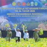 Kegiatan Panen Raya Kedelai di Desa Ngudikan, Kecamatan Wilangan, Kabupaten Nganjuk, Kamis (14/5/2026). Foto: Ist