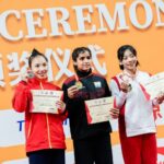 Atlet Sanda Putri andalan Indonesia, Tharisa Dea Florentina merasa senang bisa mempersembahkan medali perunggu bagi Indonesia pada Sanda World Cup 2026 di Macao, 11-16 Mei 2026.