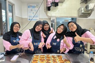 Puluhan Ibu di sekitar perusahaan semangat mengikuti pelatihan tata boga membuat kue dan roti di Bogasari Baking Center, Tanjung Priuk, Jakarta Utara, Senin (18/5/2026). Foto: Ist