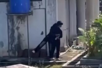 Aksi asusila sepasang remaja di kawasan Taman Balai Kota Panggul, Trenggalek, Jawa Timur. Foto: Tangkapan layar Instagram @infotulungagung.id