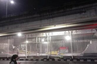 Area skate park dan sasana tinju di kolong flyover Pasar Rebo, Ciracas, Jakarta Timur, bakal dilakukan penataan ulang. Foto: Ist