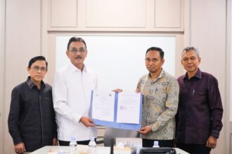 Kementerian Agraria dan Tata Ruang/Badan Pertanahan Nasional (ATR/BPN) melangsungkan penandatanganan Nota Kesepahaman (MoU) dengan Pemerintah Provinsi Aceh dalam rangka Sinergi Bidang Agraria, Pertanahan, dan Tata Ruang pada Selasa (12/05/2026). Foto: Ist