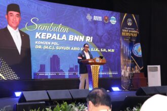 Kepala BNN RI, Komjen Pol Suyudi Ario Seto dalam kegiatan pelantikan 3.717 pelajar dan guru sebagai agen 'Sobat Ananda Bersinar' dalam mencegah penyalahgunaan narkoba di lingkungan pendidikan di Jakarta, Rabu (6/5/2026). Foto: Ist