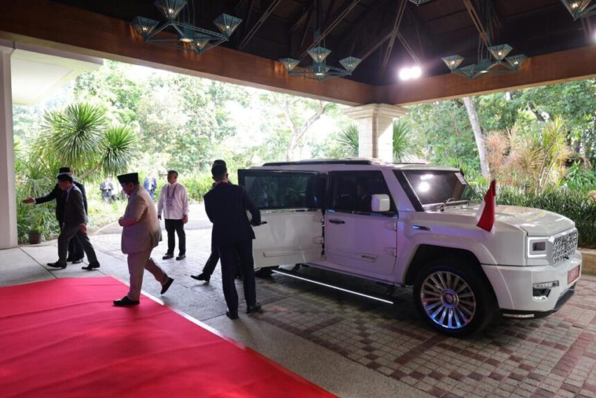 Presiden Prabowo menggunakan “Maung” dalam kunjungan kerjanya pada KTT ke-48 ASEAN yang berlangsung pada 7-8 Mei 2026. Foto: Tim Media Presiden