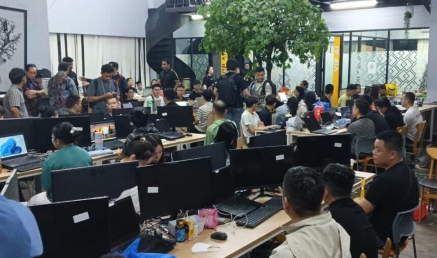 Bareskrim mengungkap praktik perjudian online jaringan internasional di wilayah Jakarta Barat. Foto: Ist