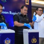 uang palsu dimusnahkan