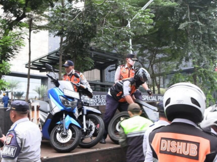 Penindakan parkir liar. Foto: Ist