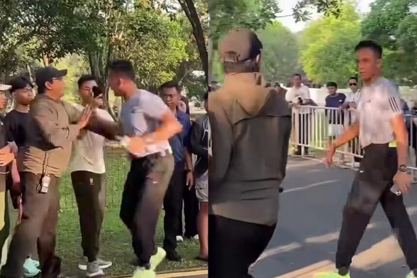 Dugaan pelanggaran aturan dan ketegangan di lintasan Mandiri Jogja Marathon 2026 jadi sorotan publik. Foto: Instagram @undercover.id