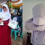 Nadya, siswi SD asal Sukabumi gagal menyelesaikan soal OSN akibat listrik mati saat ujian. Foto: Tangkapan layar Instagram @nanad.0814