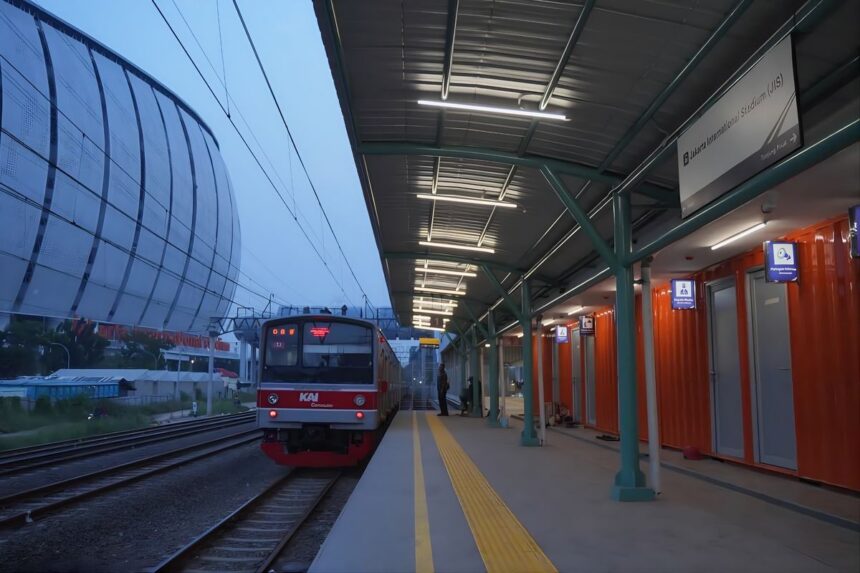 Stasiun Commuter Line Jakarta International Stadium (JIS) di Sunter, Jakarta Utara. Foto: Dok KAI