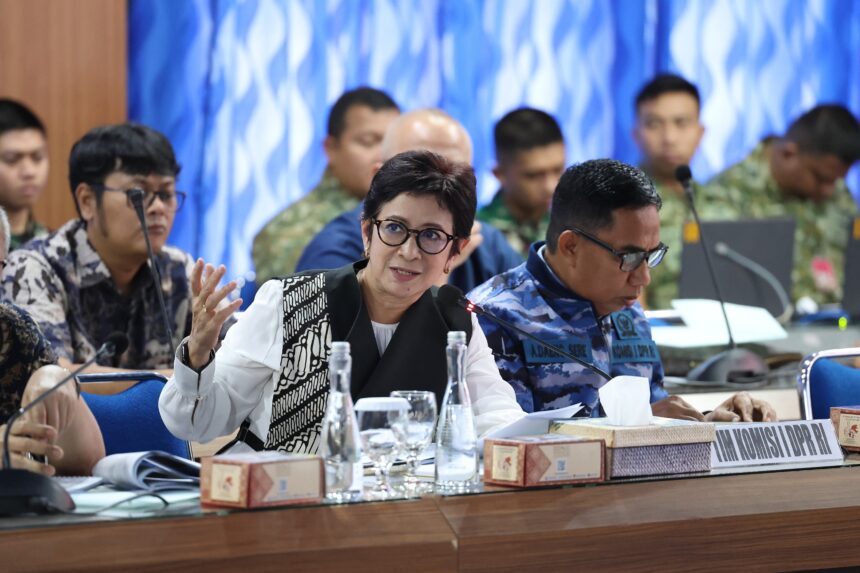 Anggota Komisi I DPR RI Nurul Arifin dalam Kunjungan Kerja spesifik Komisi I DPR RI di Markas Koman20260613120020