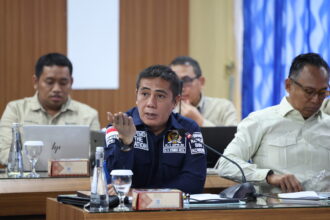 Anggota Komisi I DPR RI dari Fraksi PKB Syamsu Rizal saat kunjungan kerja Komisi I DPR RI di Markas20260613115544