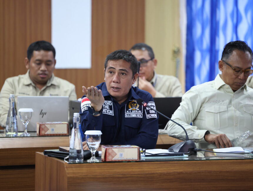 Anggota Komisi I DPR RI dari Fraksi PKB Syamsu Rizal saat kunjungan kerja Komisi I DPR RI di Markas20260613115544