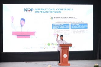 Menteri ATR/BPN saat hadir di acara International Conference on Pesantren (ICOP) 2026. Foto: Dok Humas