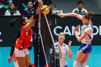 Timnas voli putri Indonesia tampil lebih kompetitif saat menantang Vietnam dalam lanjutan AVC Cup Women 2026 di Candon City, Filipina, Senin (8/6/2026). Meski harus menyerah 2-3 (25-18, 22-25, 18-25, 25-19, 13-15), Indonesia mampu memaksa lawan bekerja keras hingga pertandingan berlangsung lima set. Sejak awal laga, skuad besutan. Fot/PBVSI