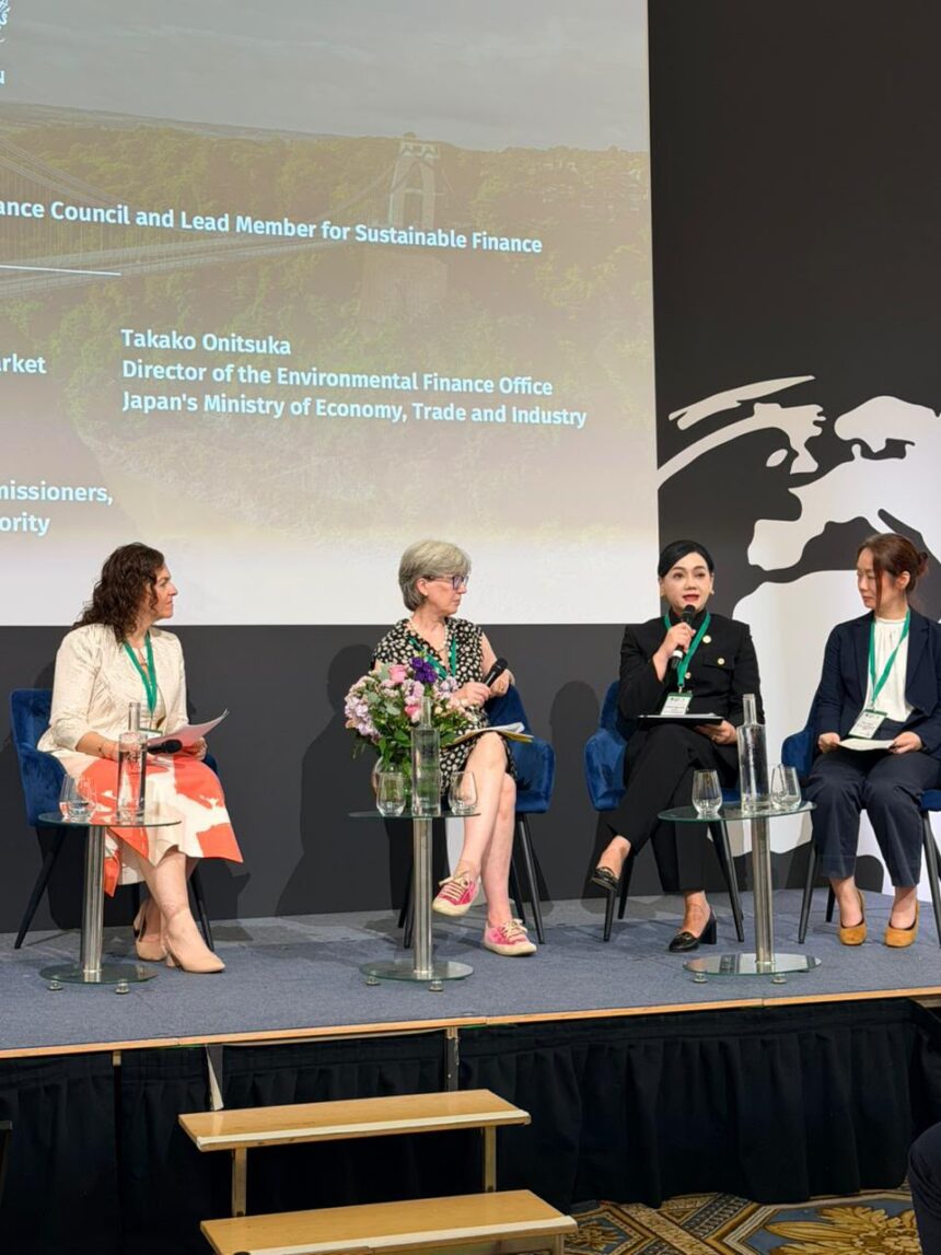 Ketua Dewan Komisioner OJK Friderica Widyasari Dewi dalam rangkaian London Climate Action Week (LCAW) 2026 yang berlangsung pada 22–25 Juni 2026 di London, Inggris.