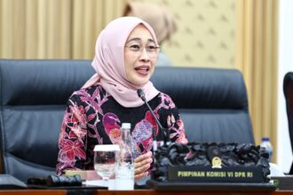 Ketua Komisi VI DPR RI Anggia Erma Rini saat memimpin Rapat Dengar Pendapat RDP Komisi VI DPR RI20260622144519