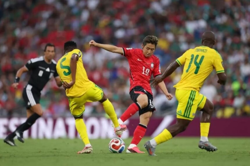 Korea Sekatan vs Afrika Selatan. Foto Instagram