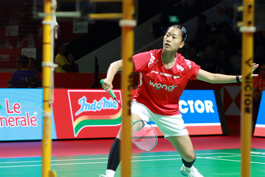Putri KW di Polytron Indonesia Open 2026. (ipol.id/Alidrian Fahwi)