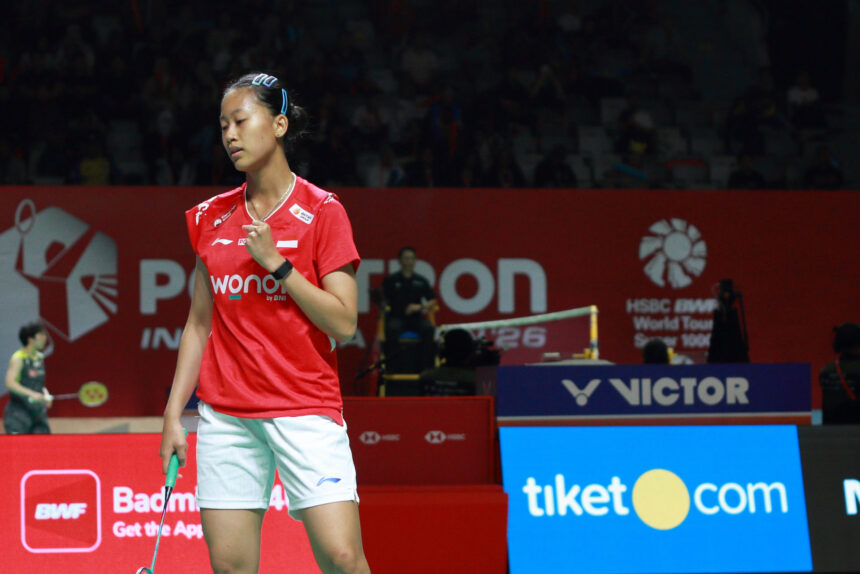 Putri KW di Polytron Indonesia Open 2026. (ipol.id/Alidrian Fahwi)