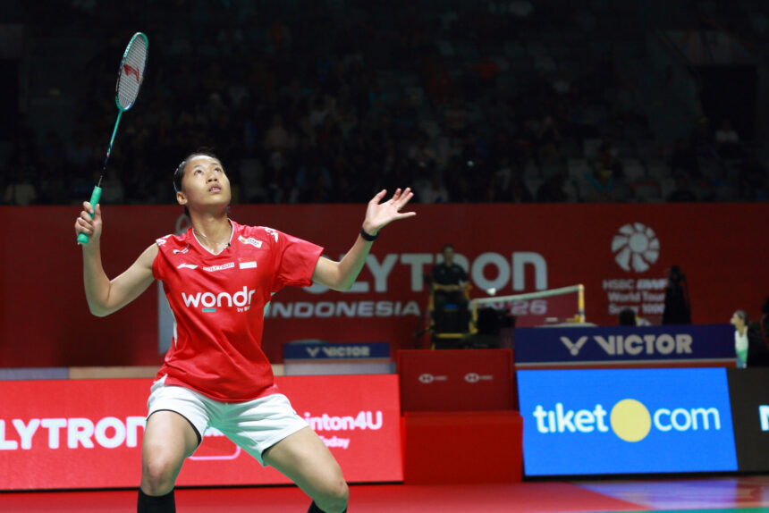Putri KW di Polytron Indonesia Open 2026. (ipol.id/Alidrian Fahwi)