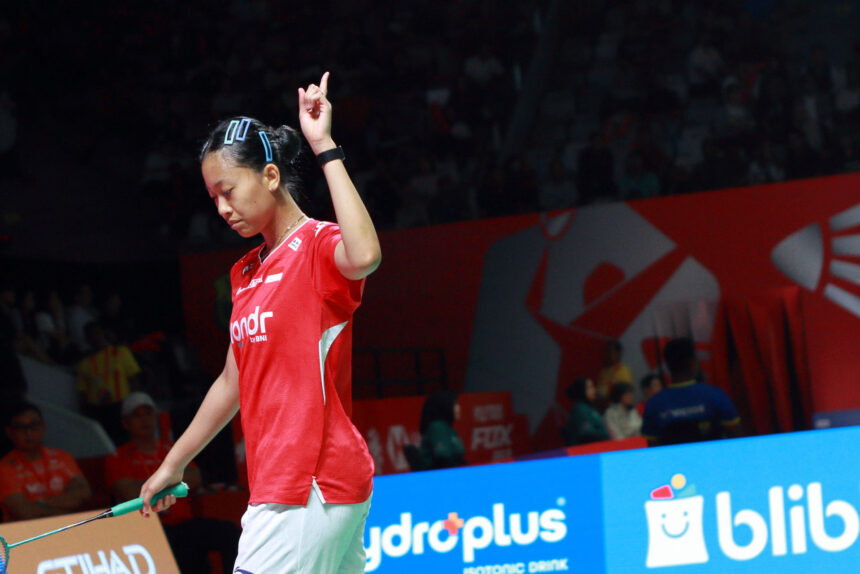 Putri KW di Polytron Indonesia Open 2026. (ipol.id/Alidrian Fahwi)
